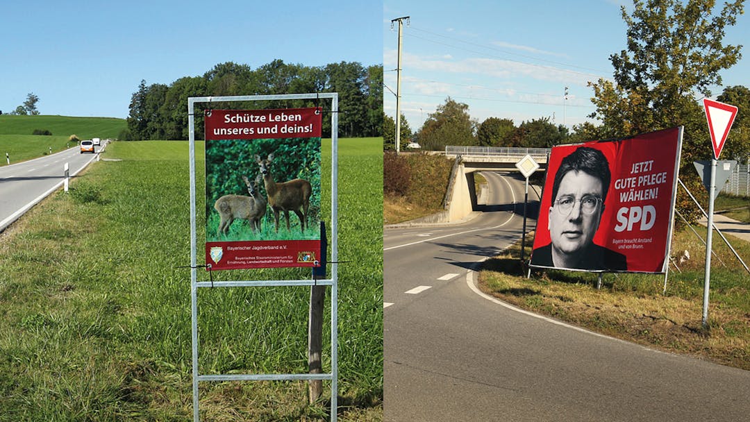 „Schildbürgerstreich“am Straßenrand