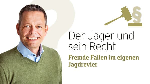 Fremde Fallen im eigenen Jagdrevier